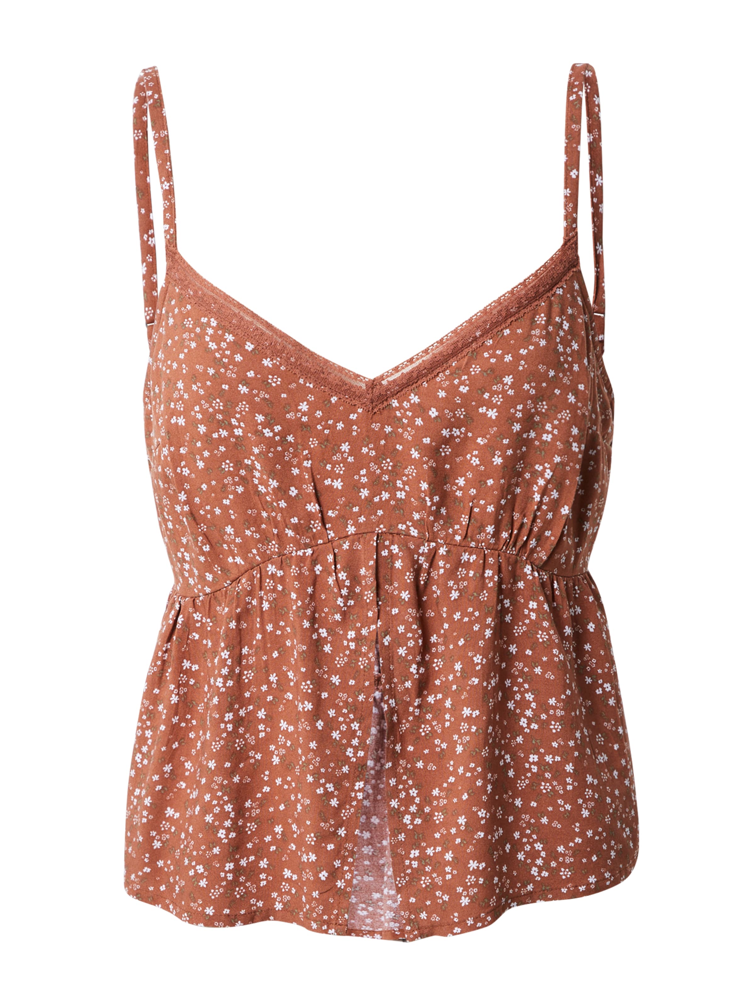 Haut HOLLISTER en marron : devant