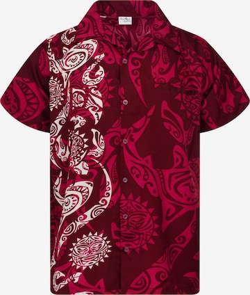 King Kameha Shirt 'Maori Wedding' in Rood: voorkant