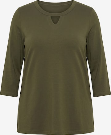 Ulla Popken Shirt in Grün: Vorderseite