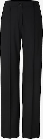 JOOP! Regular Pleat-Front Pants in Black: front
