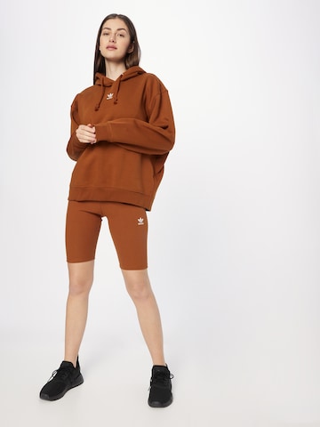 ADIDAS ORIGINALS Skinny Leggingsit 'Rib' värissä ruskea