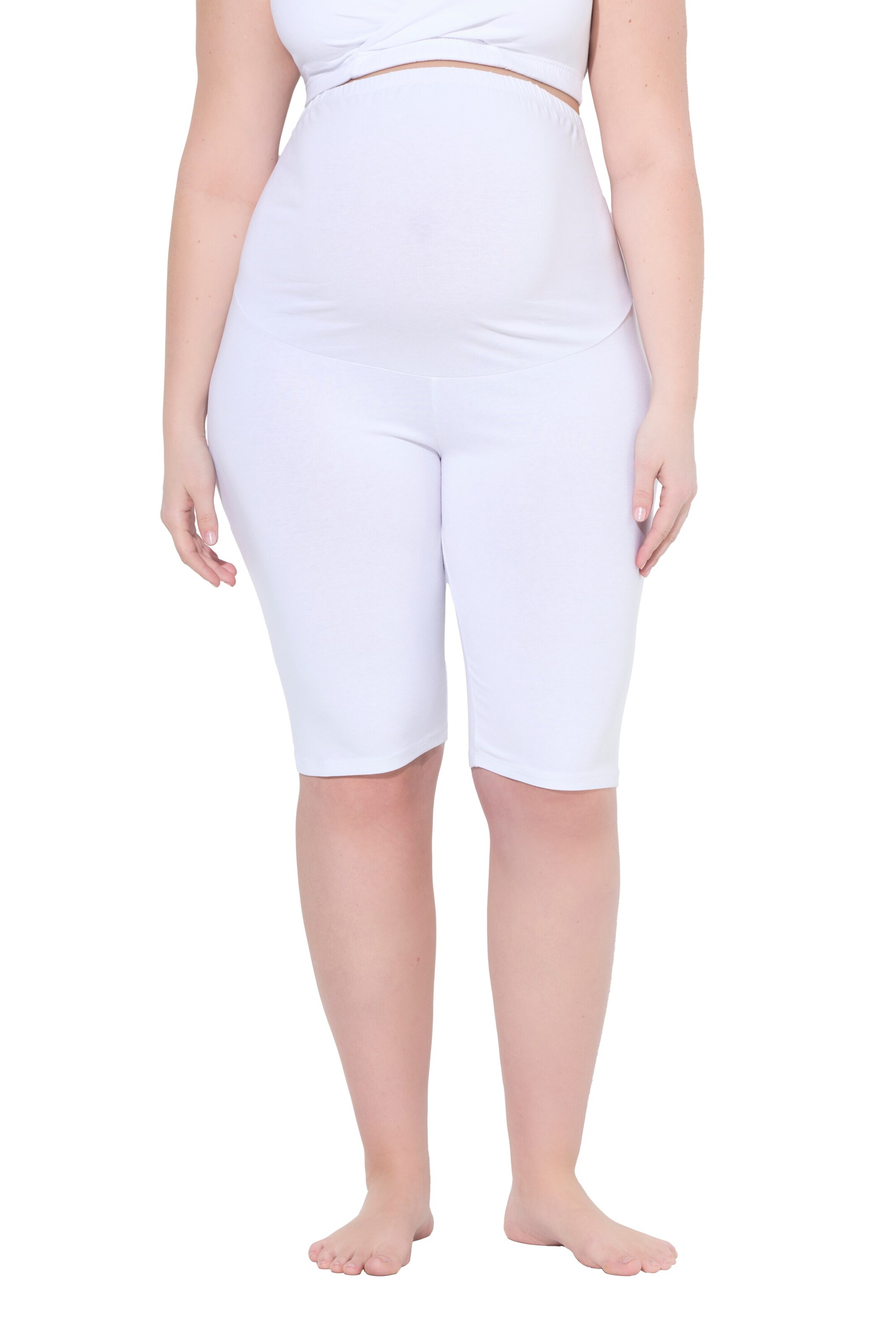 Ulla Popken Skinny Pants in White: front
