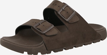 BOSS - Sapato aberto 'Surfley Sand' em castanho: frente