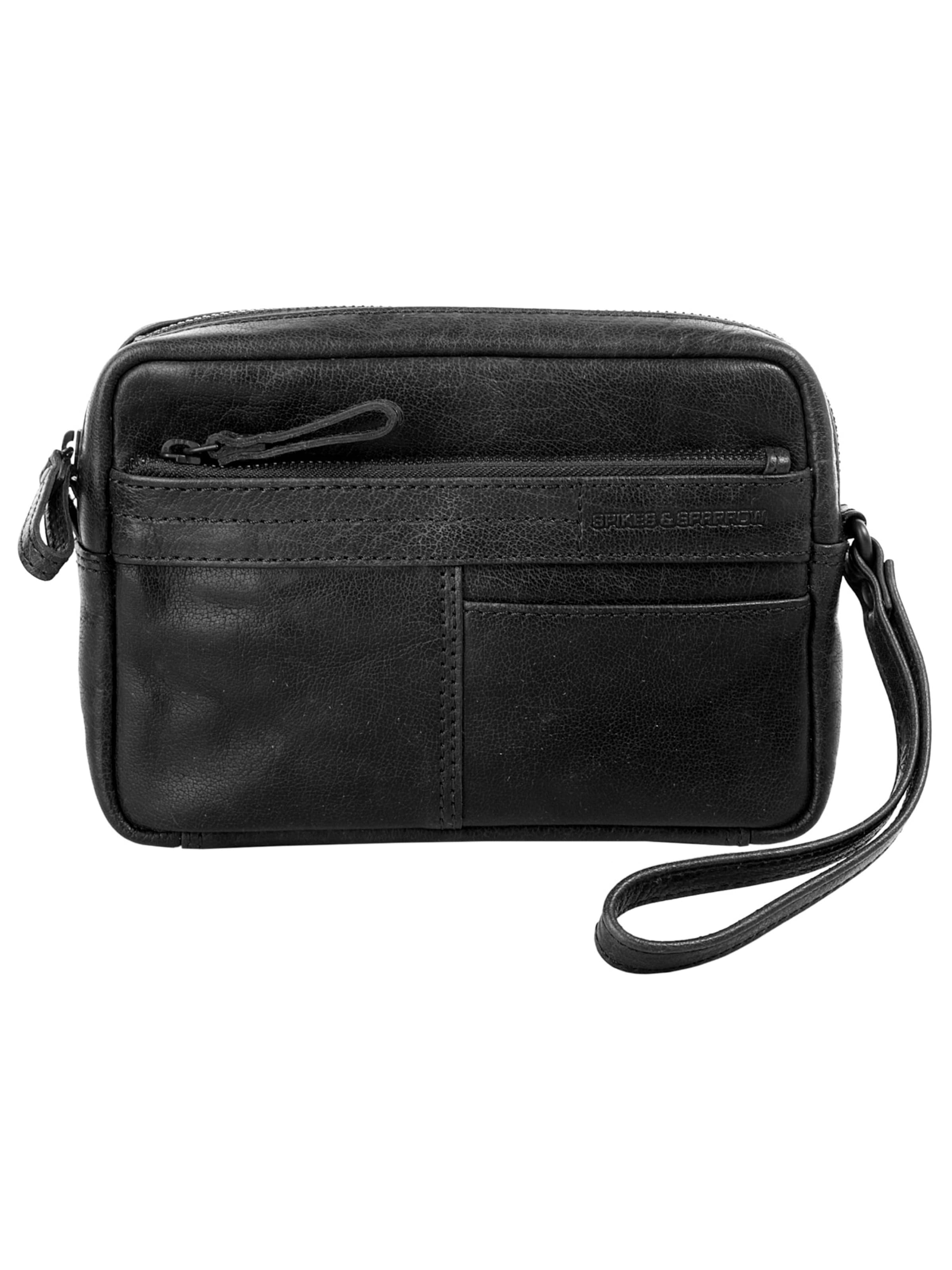 Poche ventrale Spikes & Sparrow en noir : devant