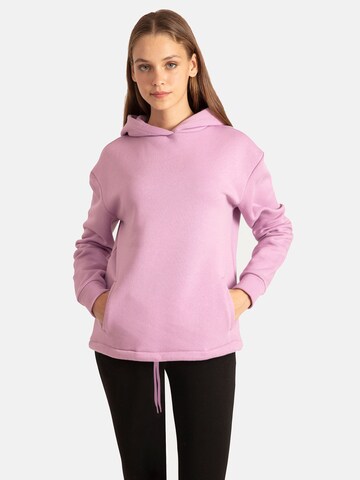 Sweat-shirt Antioch en violet : devant