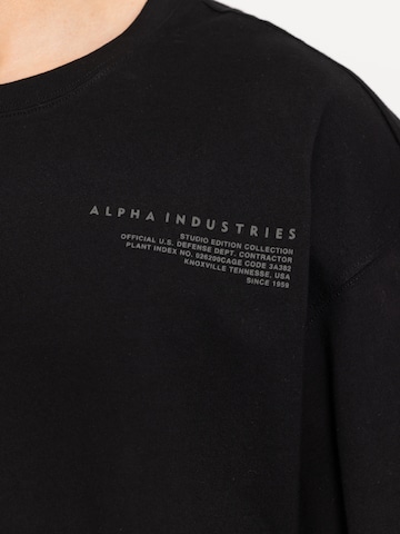 ALPHA INDUSTRIES T-shirt i svart