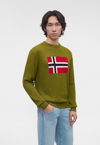 Pullover 'D-MURA C' di NAPAPIJRI in verde: frontale