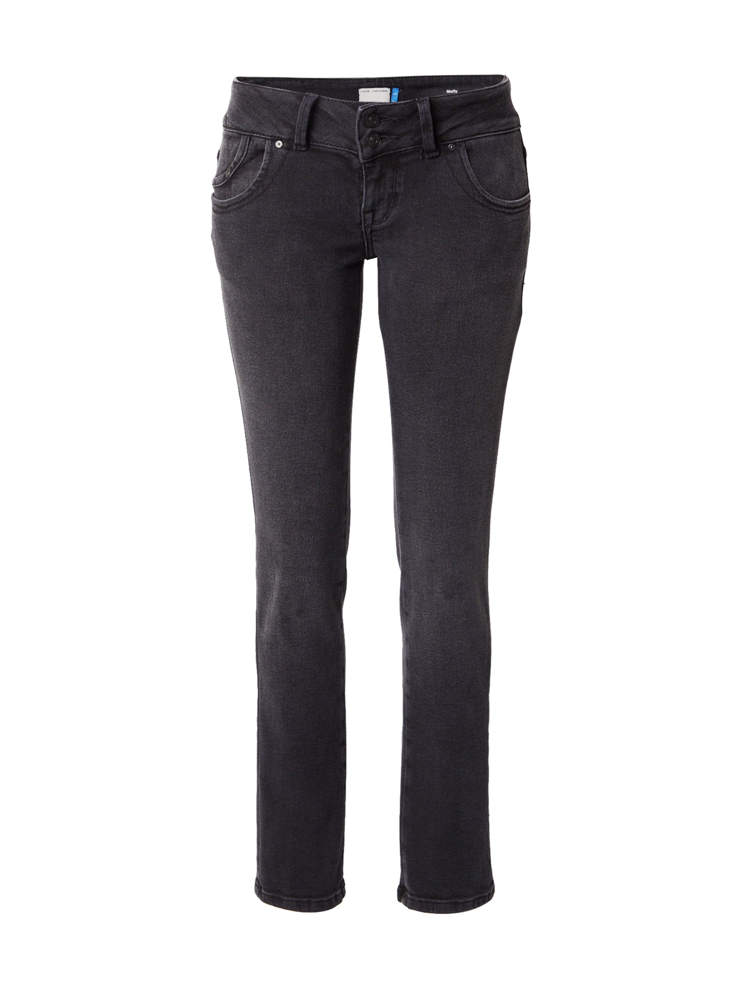 LTB Skinny Jeans 'Molly' in Black: front