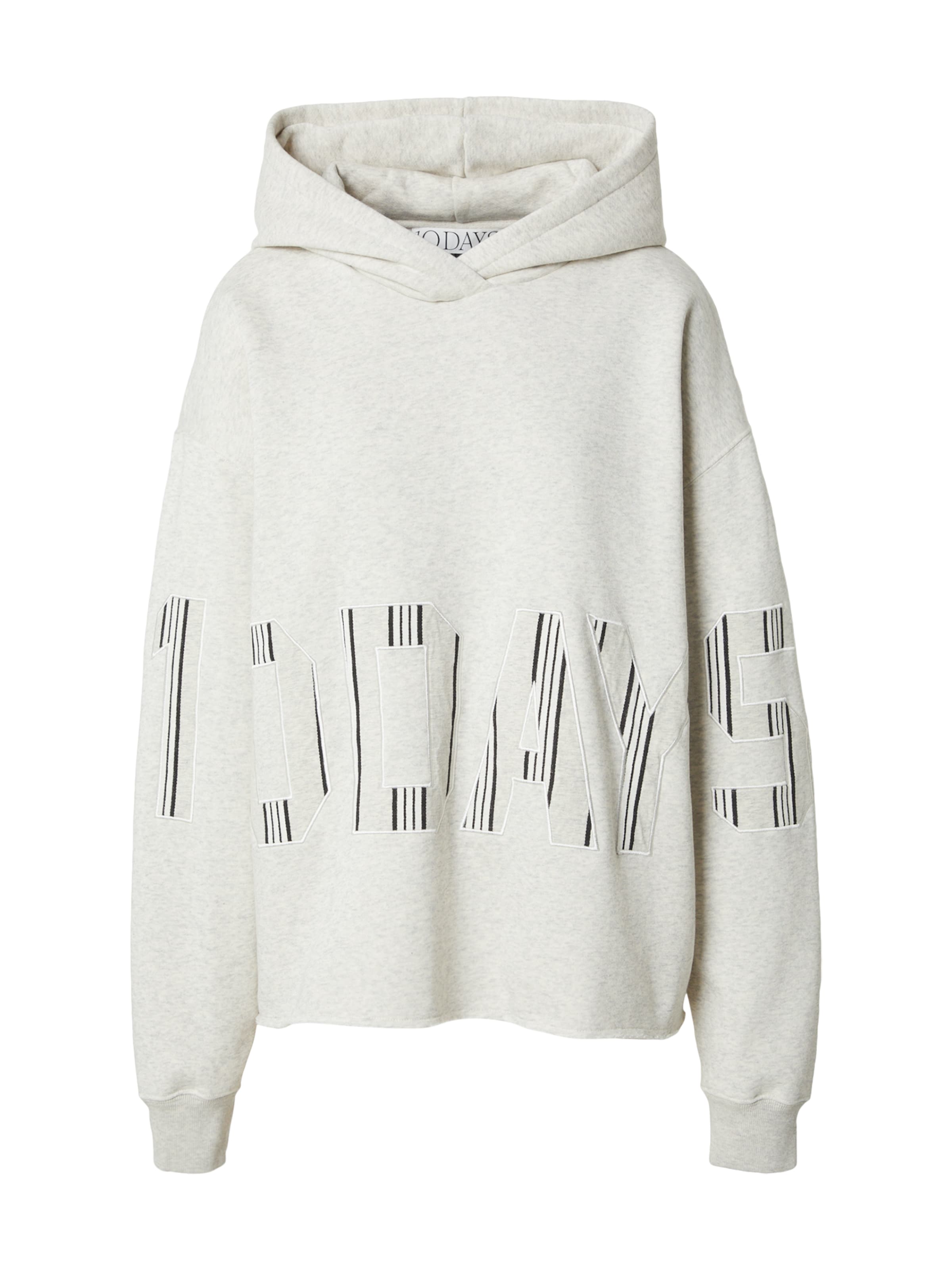 10Days Sudadera en negro / blanco moteado, Vista del producto