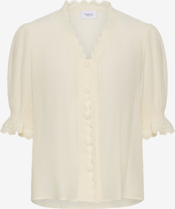 SAINT TROPEZ Blouse 'Kristel' in Beige: front