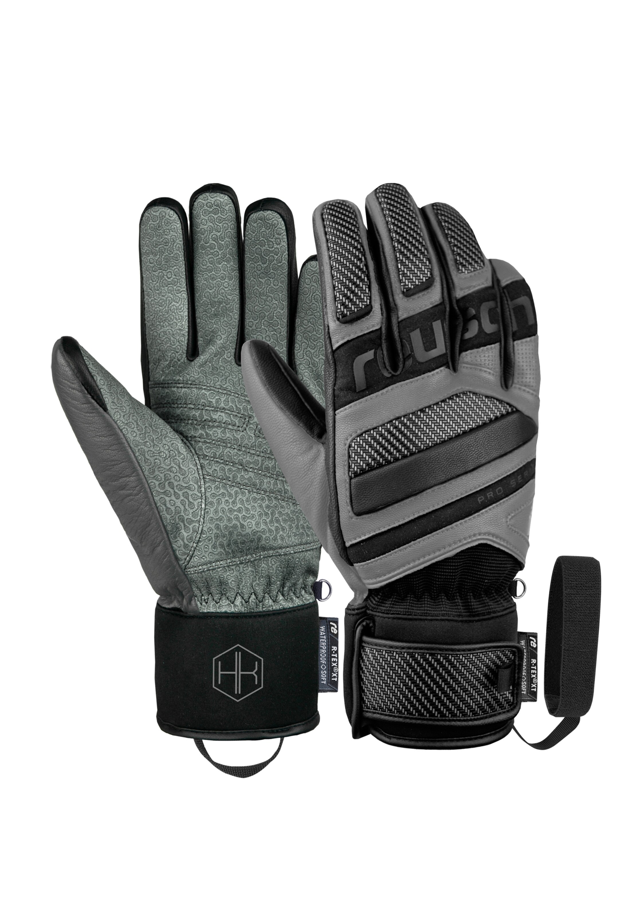 REUSCH Sporthandschoenen 'Henrik Kristoffersen' in Grijs: voorkant