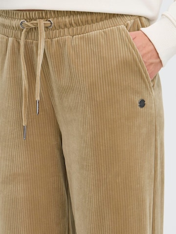 Oxmo Regular Broek ' OXEBBA WIDE LEG ' in Bruin