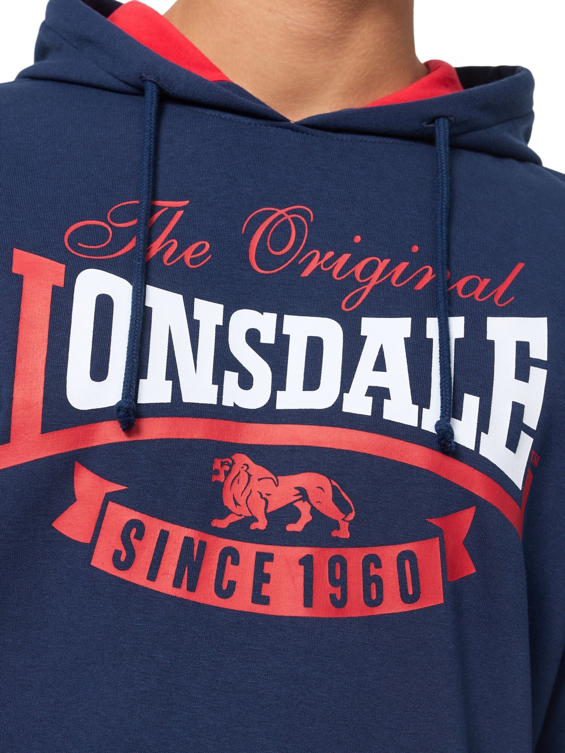 LONSDALE Mikina 'Stotfield' – modrá