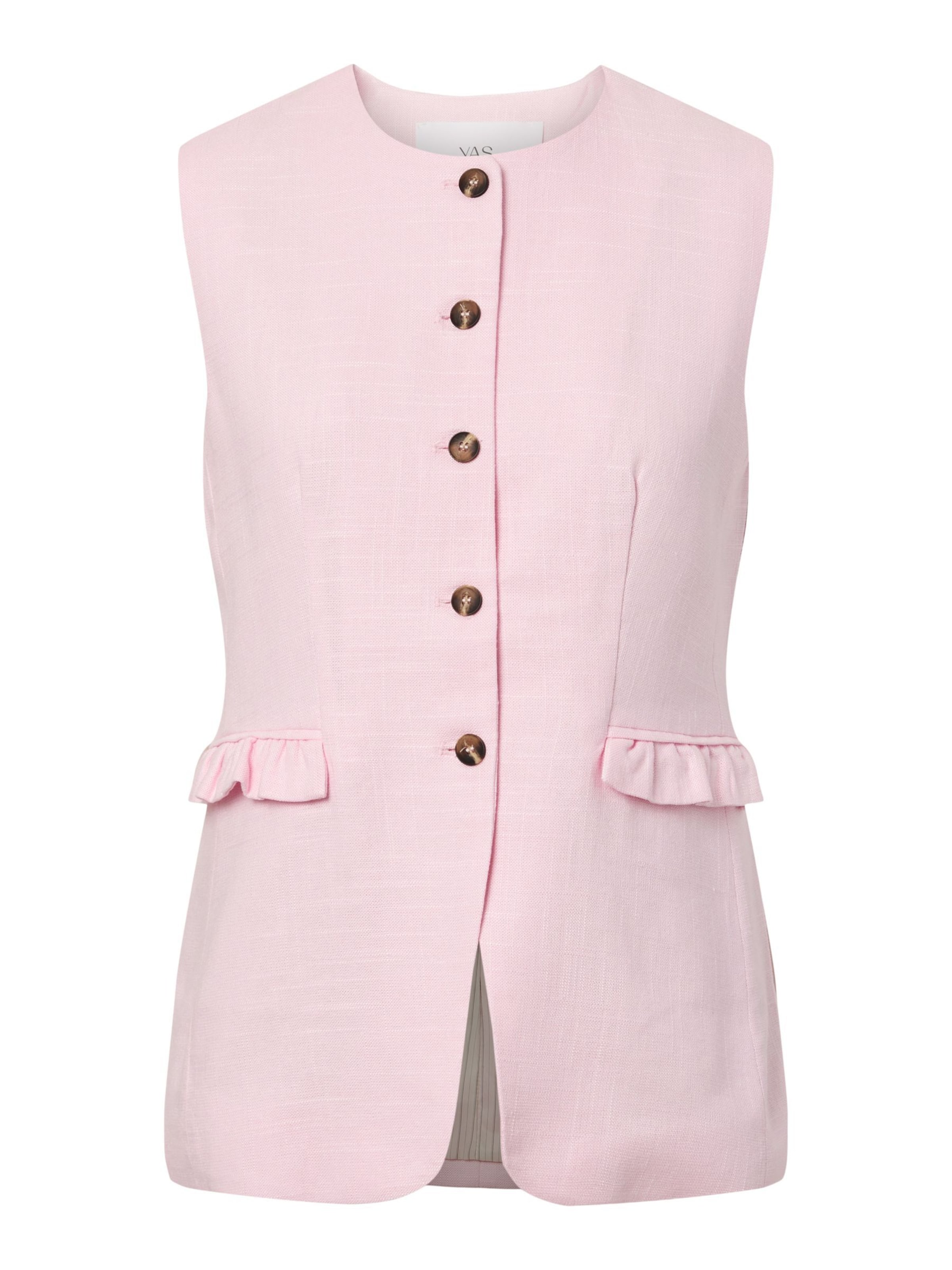 Gilet YAS en rose : devant