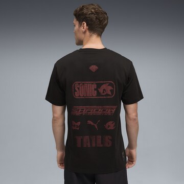 PUMA Shirt 'PUMA x SONIC THE HEDGEHOG' in Black