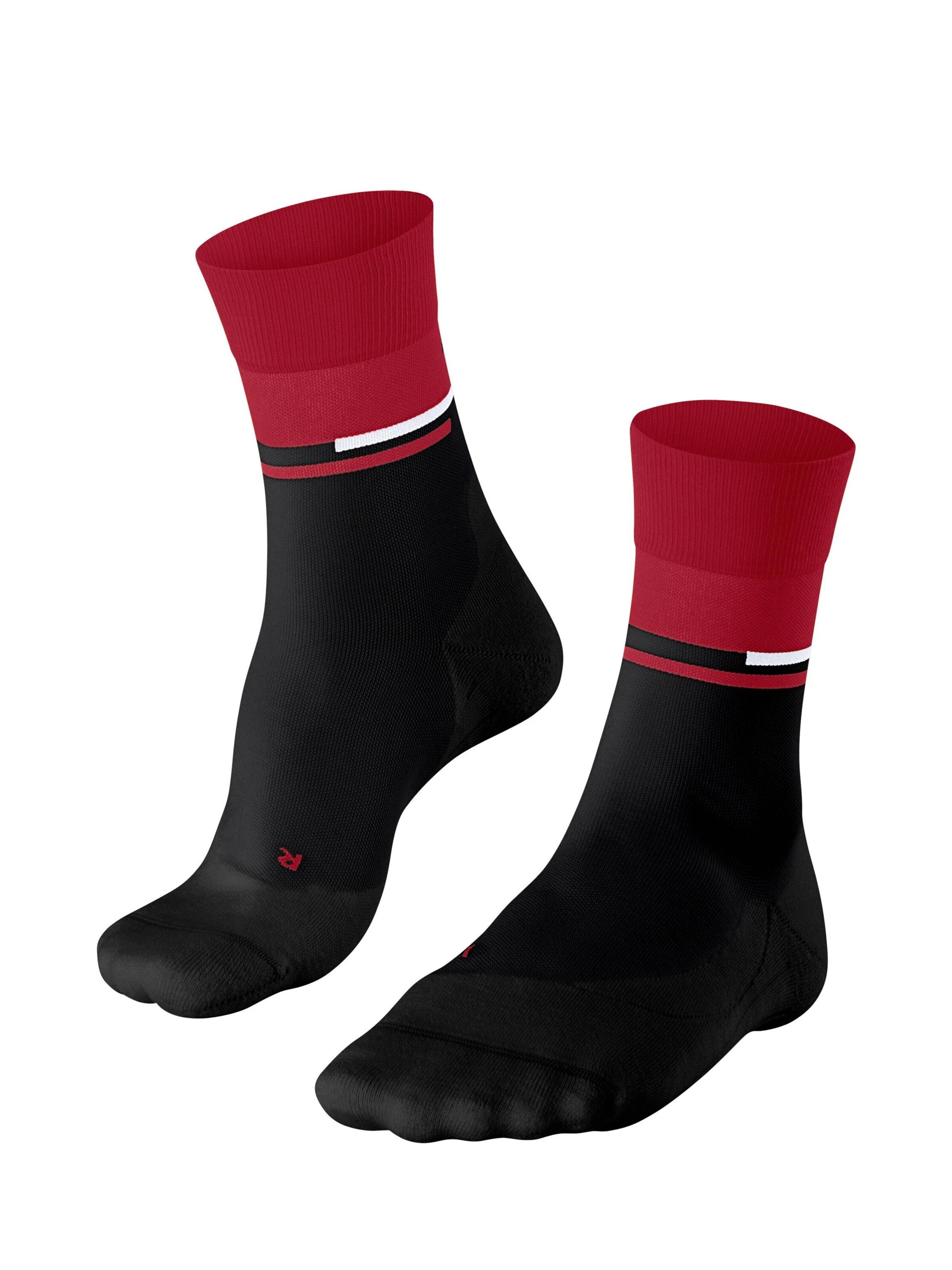 FALKE Sportsocken 'RU Compression Stabilizing'‌‌‌‌‌‌ in Schwarz: Vorderseite