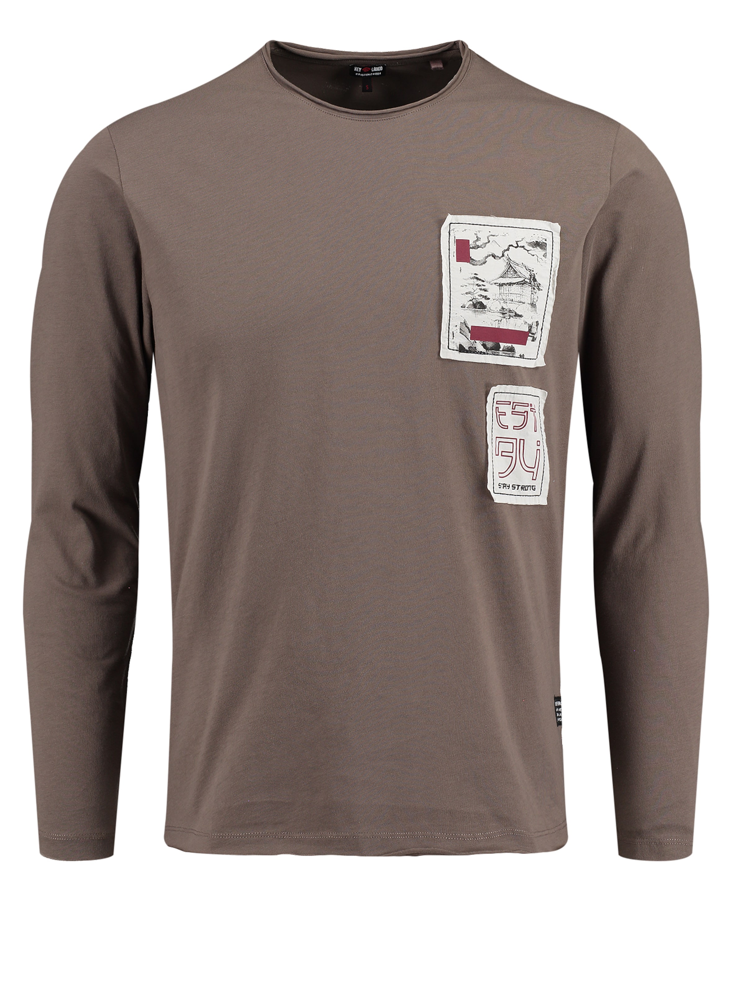 Key Largo Sweatshirt ' KLFOCUS ' i brun: framsida
