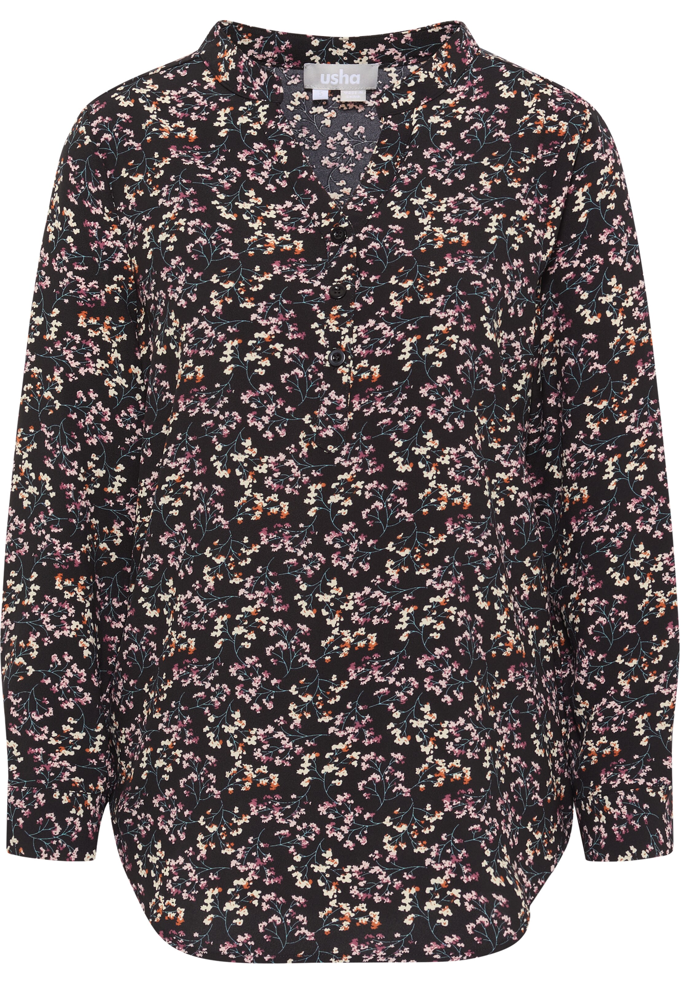 Usha Blouse in Zwart: voorkant