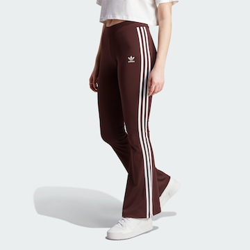 ADIDAS ORIGINALS Flared Leggings in Brown: front