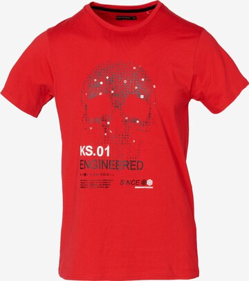 KOROSHI Majica | rdeča barva: sprednja stran