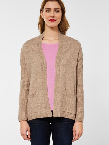 Cardigan STREET ONE en beige : devant