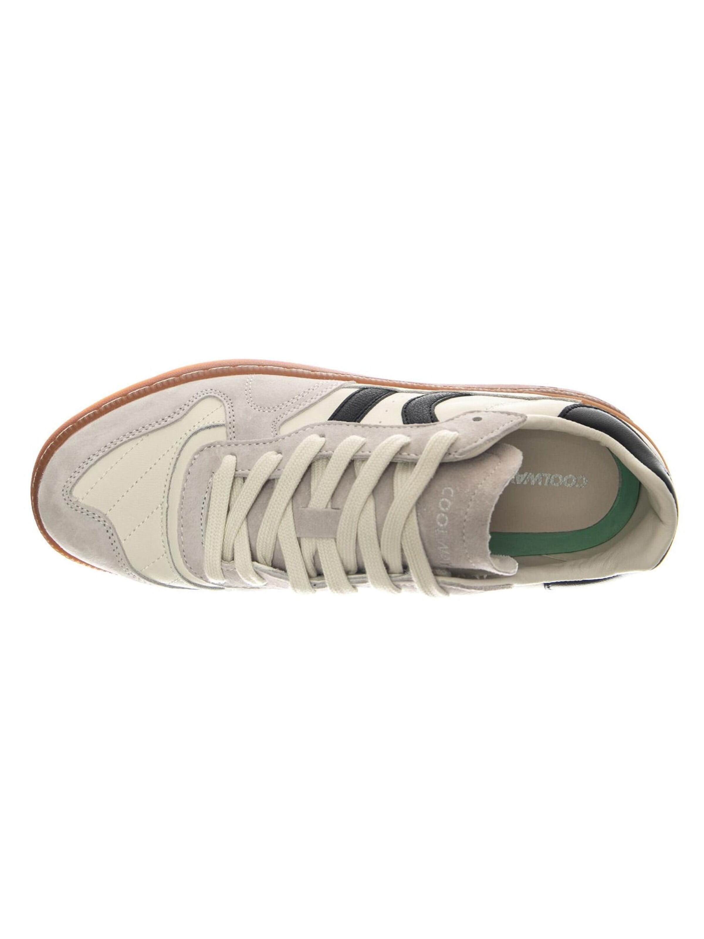 COOLWAY Sportieve veterschoen 'Goal Whs White Shoes' in Wit