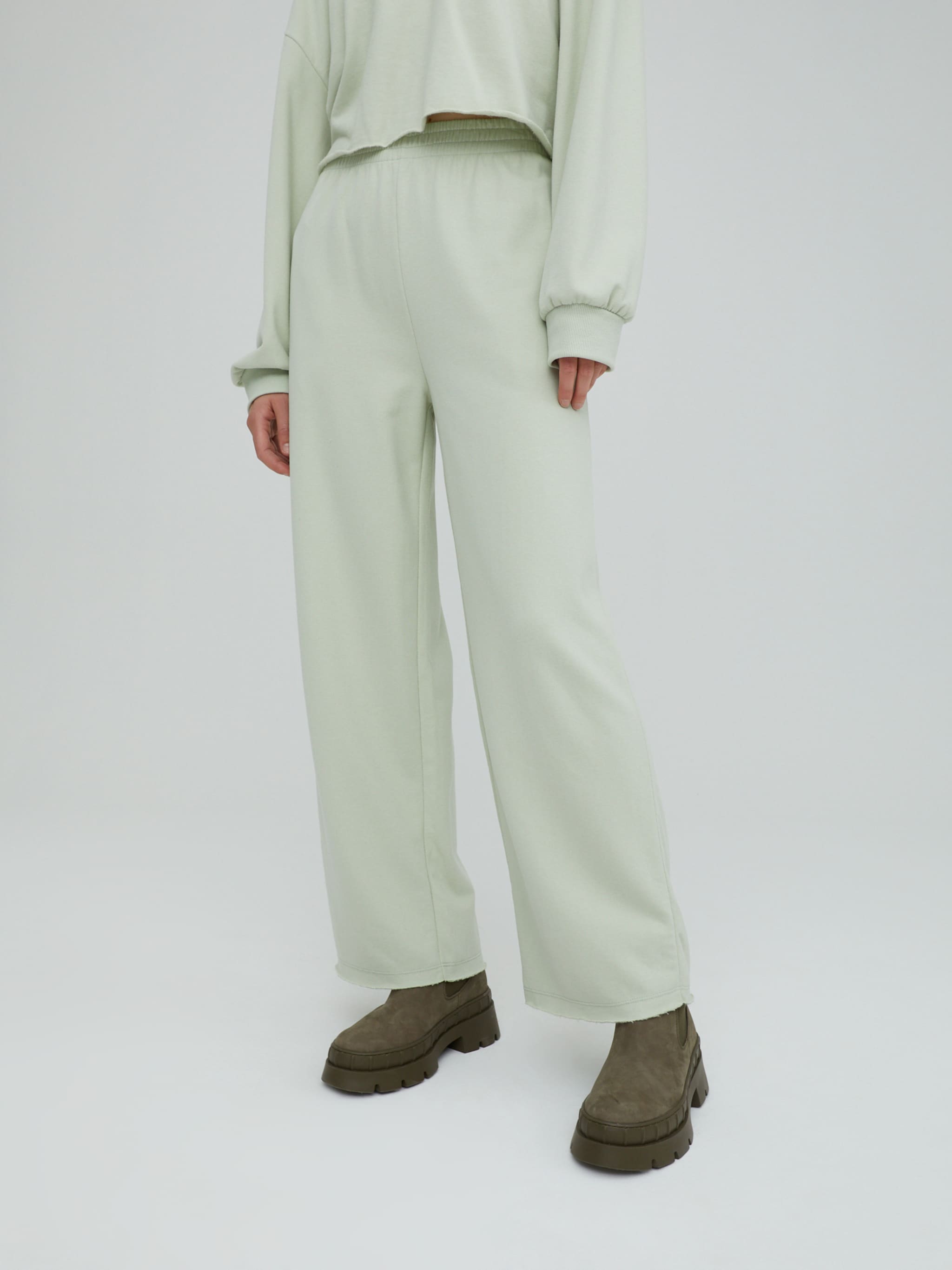 EDITED Producten Broek 'Sylvia' Pastelgroen