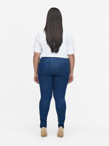 ONLY Carmakoma Skinny Jeans in Blauw