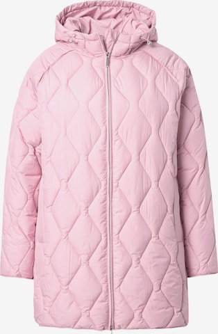 Ulla Popken Winterjacke in Pink: Vorderseite