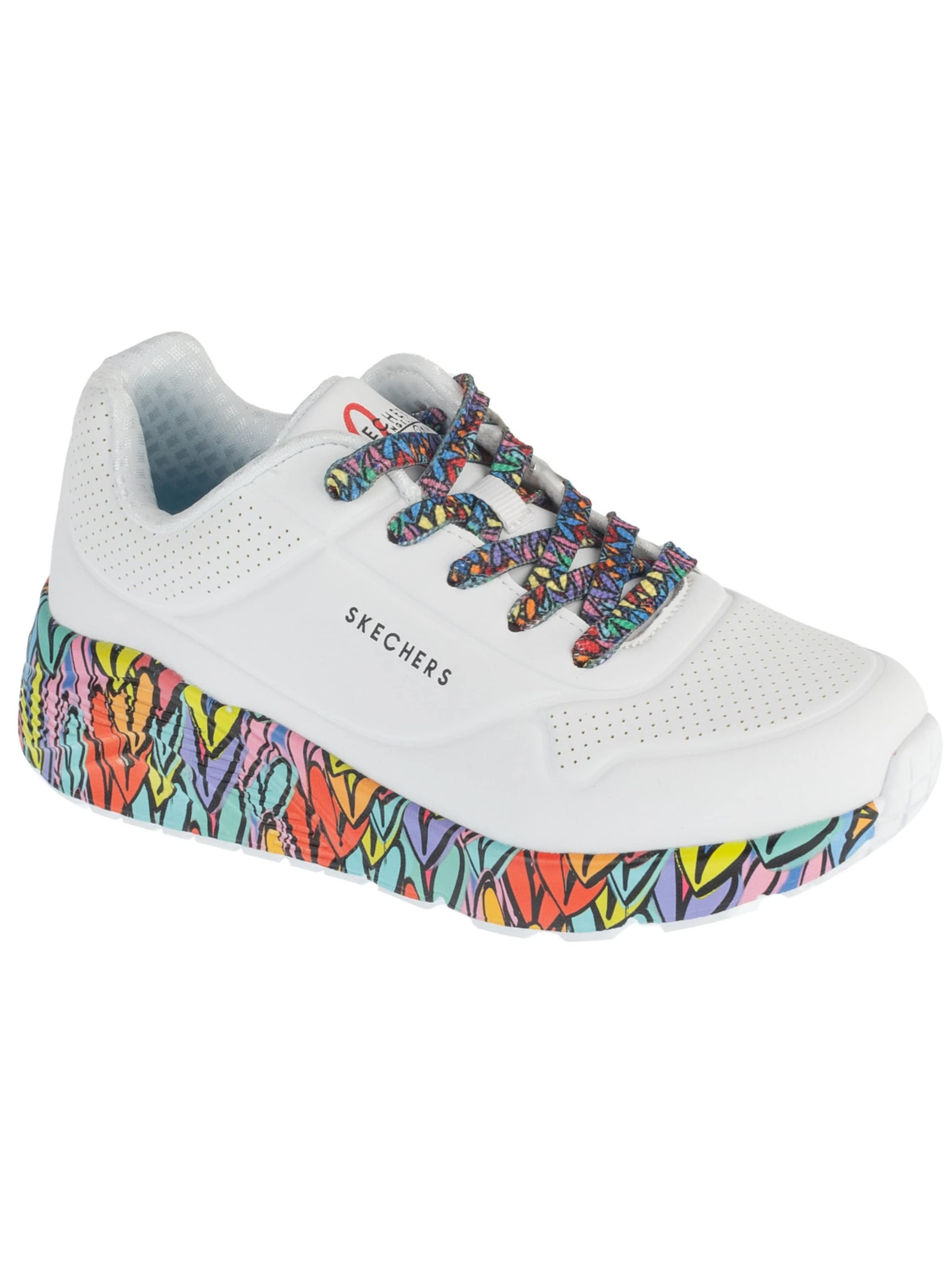 SKECHERS Sneakers 'Skechers Uno Lite - Subtle Love' in White: front