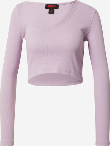 Tricou de la Misspap pe mov: față
