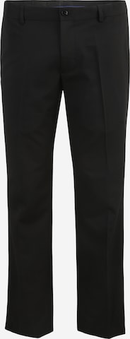 Jack & Jones Plus - regular Pantalón de pinzas 'Franco' en negro: frente