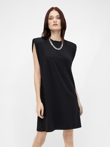 Robe 'STEPHANIE JEANETTE' OBJECT en noir : devant