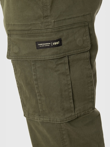 Regular Pantalon cargo Funky Buddha en vert