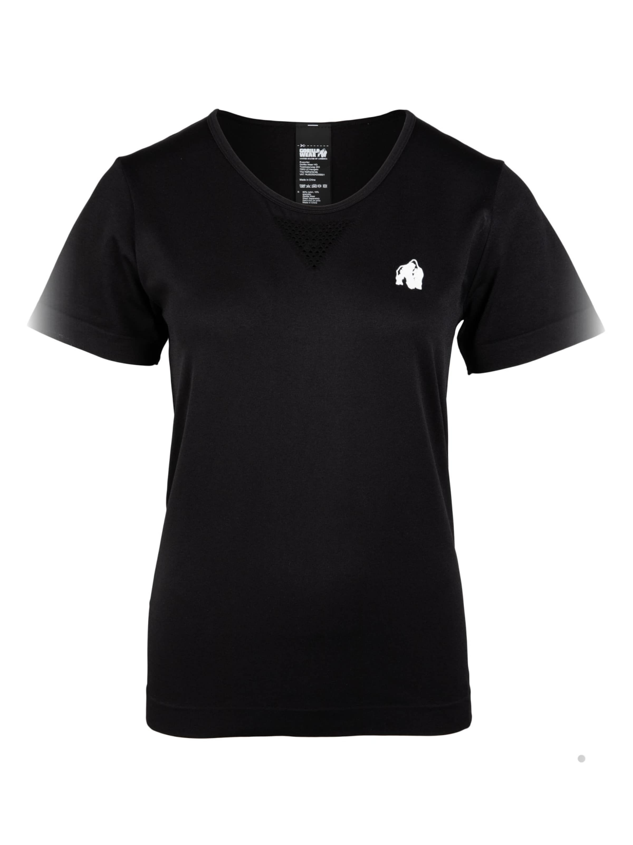 T-shirt fonctionnel Gorilla Wear en blanc : devant