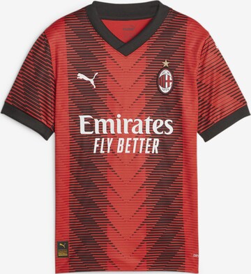 T-Shirt fonctionnel 'A.C. Milan' PUMA en rouge : devant