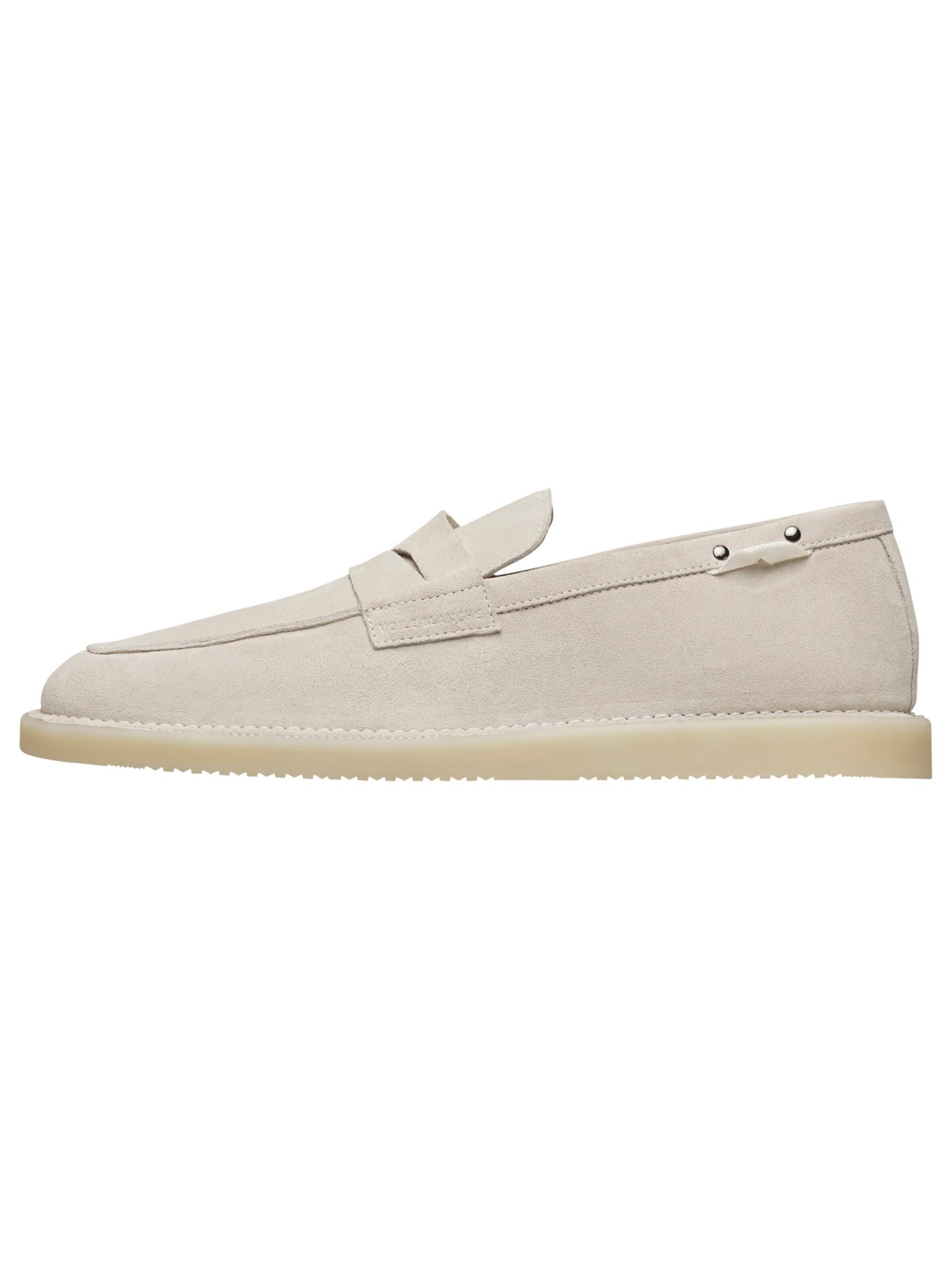 Mocassin 'BULL 03' Voile blanche en gris : devant