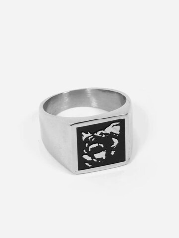Wasted Paris - Anillo 'Signet Ring Creep' en plata: frente