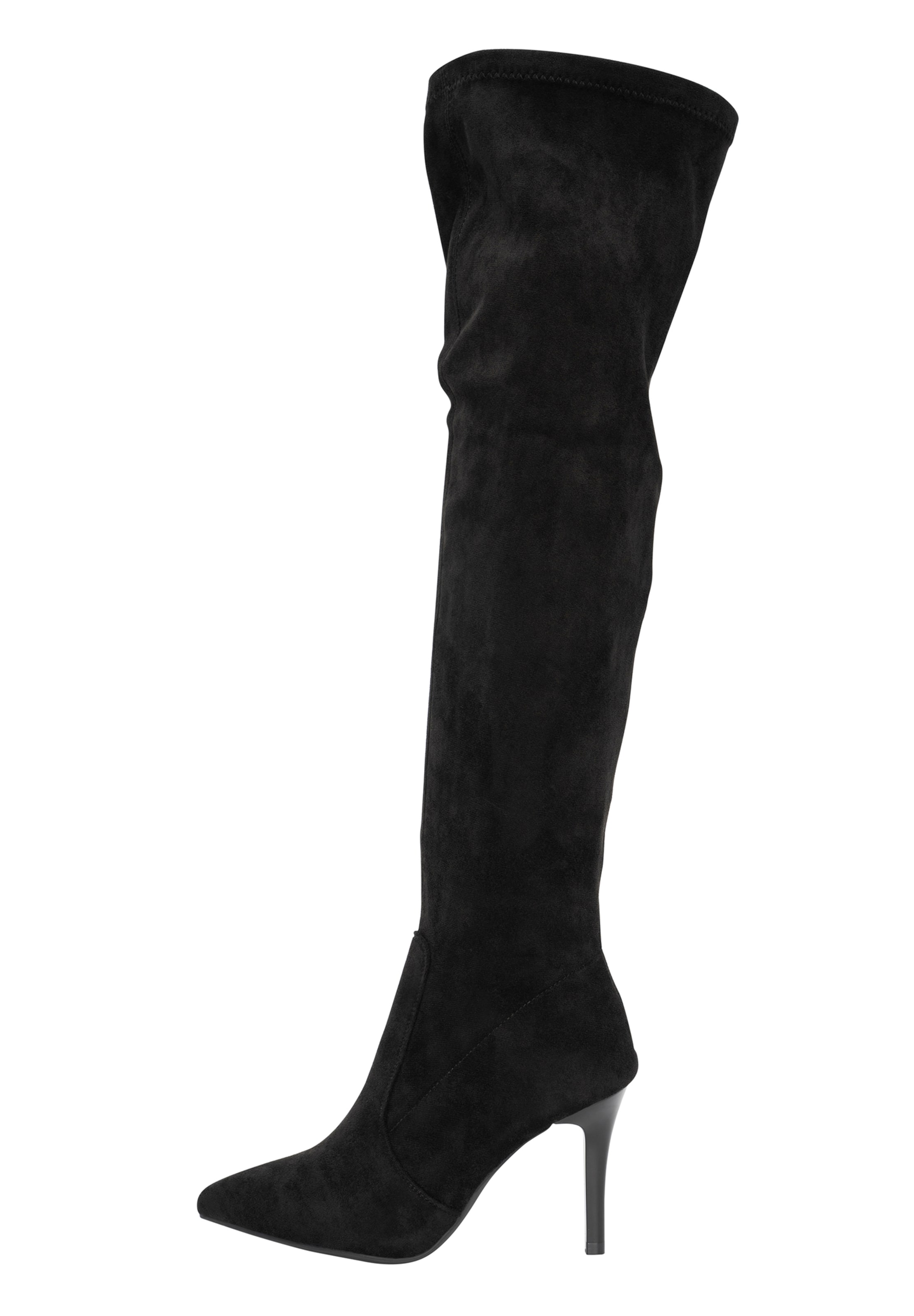 Overknee di Salinyang in nero: frontale