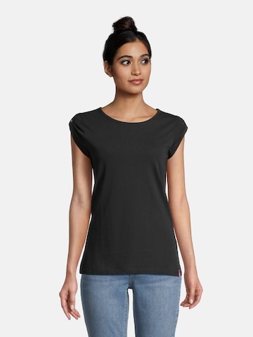 salzhaut Shirt 'Biike' in Schwarz: Vorderseite