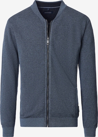 CASAMODA Knit Cardigan 'Basic' in Blue: front