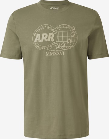 T-Shirt s.Oliver en vert : devant