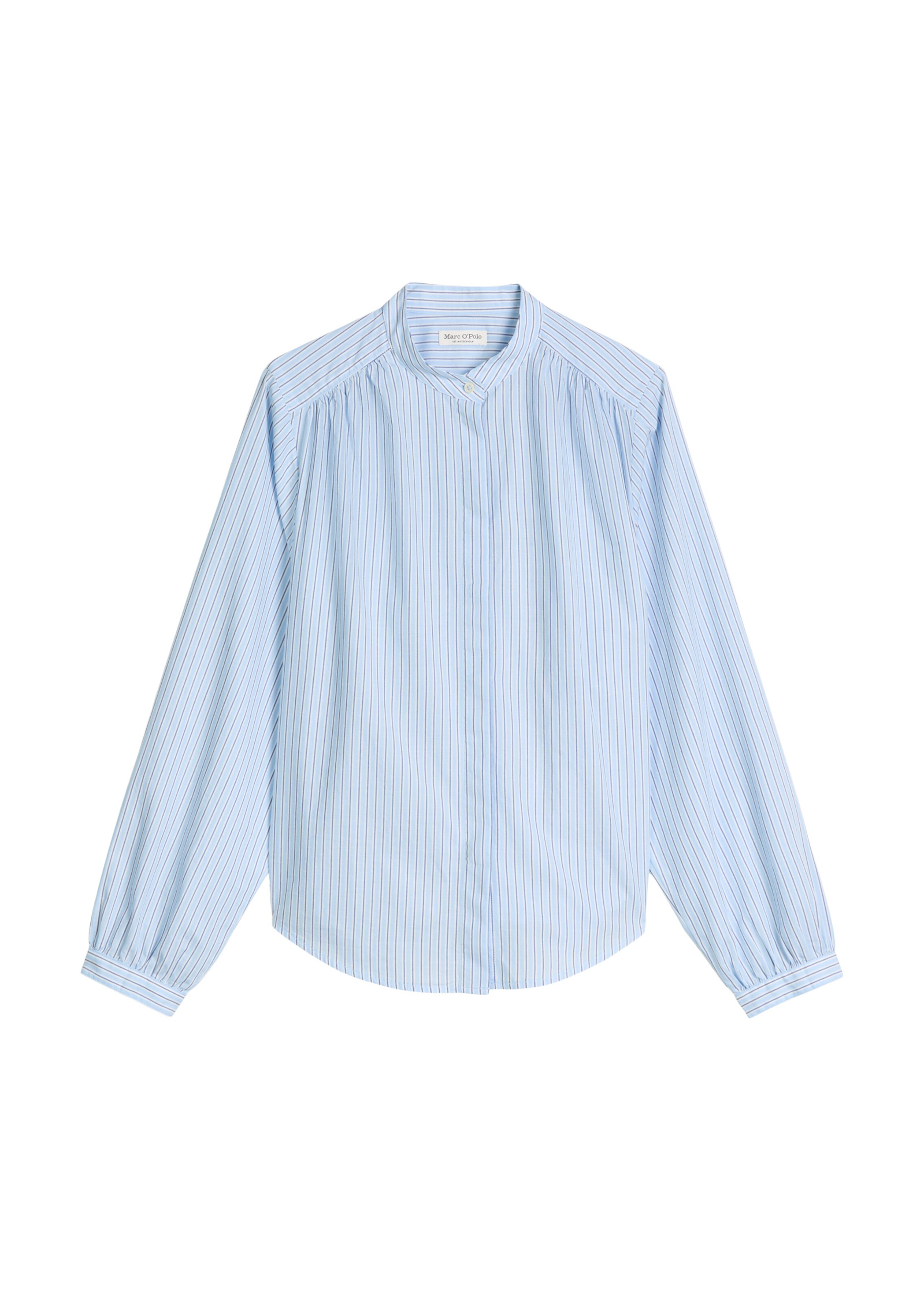 Marc O'Polo Bluse in navy / himmelblau / weiß, Produktansicht