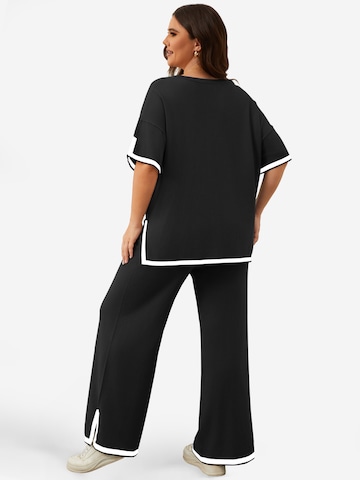 Imily Bela Φόρμα για το σπίτι σε μαύρο: πίσω