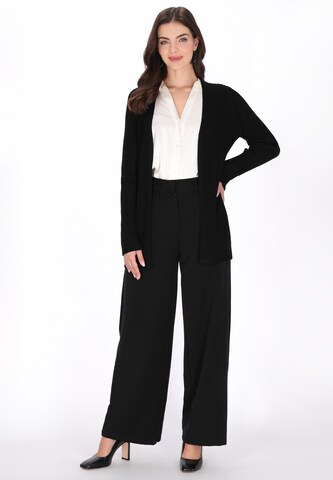 usha BLACK LABEL Gebreid vest in Zwart