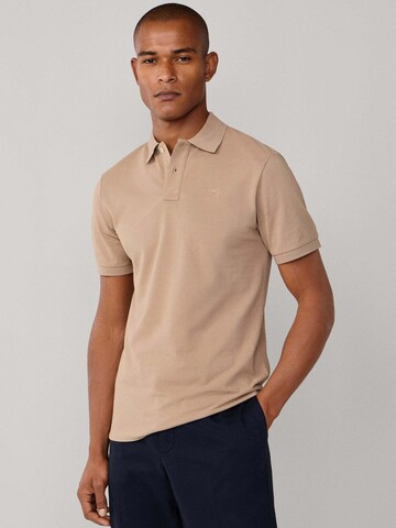 Hackett London Slim fit Shirt in Beige: voorkant