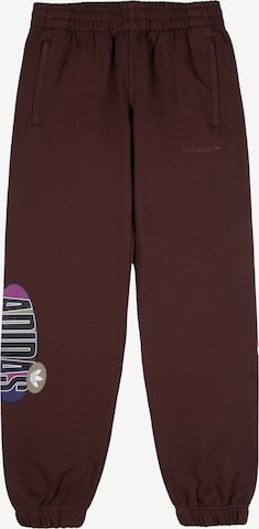 ADIDAS ORIGINALS Trousers 'Trefoil A33' in Brown: front