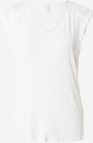 Hailys - Camiseta 'Zo44ela' en blanco: frente