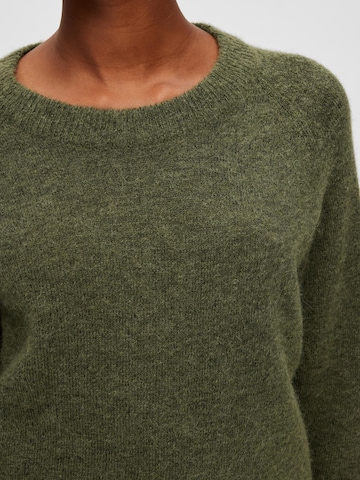 Selected Femme Petite Sweater 'Lulu' in Green