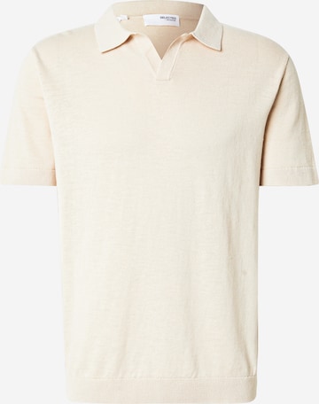 SELECTED Regular Fit Pullover 'SLHMattis' i beige: forside